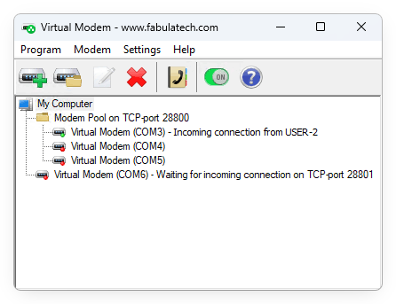 Virtual Modem